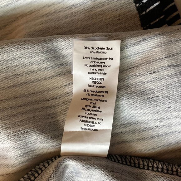 NWT LuLaRoe CASSIE Black White Stripe Print Sexy Pull On Straight Pencil Skirt S - Picture 6 of 7